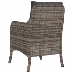 VidaXL 365147 chaise d'extérieur Terrace Siège rembourré Polyuréthane, Acier Gris - Vue supplémentaire 7