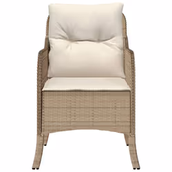 VidaXL 365148 chaise d'extérieur Terrace Siège rembourré Polyuréthane, Acier Crème, Blanc - Vue supplémentaire 5