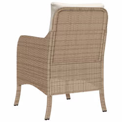 VidaXL 365148 chaise d'extérieur Terrace Siège rembourré Polyuréthane, Acier Crème, Blanc - Vue supplémentaire 7