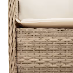 VidaXL 365148 chaise d'extérieur Terrace Siège rembourré Polyuréthane, Acier Crème, Blanc - Vue supplémentaire 8