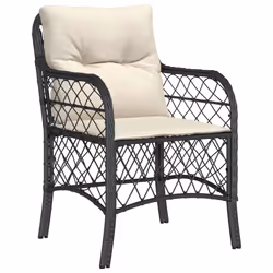 VidaXL 365152 chaise d'extérieur Terrace Siège rembourré Polyuréthane, Acier Crème, Blanc - Vue supplémentaire 4