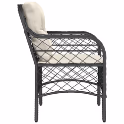 VidaXL 365152 chaise d'extérieur Terrace Siège rembourré Polyuréthane, Acier Crème, Blanc - Vue supplémentaire 6