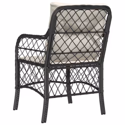 VidaXL 365152 chaise d'extérieur Terrace Siège rembourré Polyuréthane, Acier Crème, Blanc - Vue supplémentaire 7