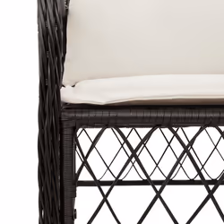 VidaXL 365152 chaise d'extérieur Terrace Siège rembourré Polyuréthane, Acier Crème, Blanc - Vue supplémentaire 8