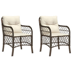 VidaXL 365154 chaise d'extérieur Terrace Siège rembourré Polyuréthane, Acier Crème, Blanc