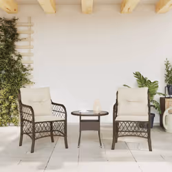 VidaXL 365154 chaise d'extérieur Terrace Siège rembourré Polyuréthane, Acier Crème, Blanc