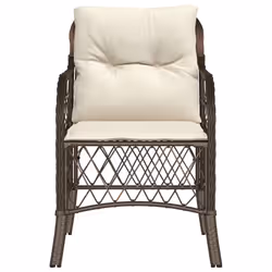 VidaXL 365154 chaise d'extérieur Terrace Siège rembourré Polyuréthane, Acier Crème, Blanc - Vue supplémentaire 5