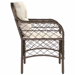 VidaXL 365154 chaise d'extérieur Terrace Siège rembourré Polyuréthane, Acier Crème, Blanc - Vue supplémentaire 6