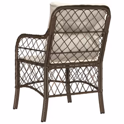 VidaXL 365154 chaise d'extérieur Terrace Siège rembourré Polyuréthane, Acier Crème, Blanc - Vue supplémentaire 7