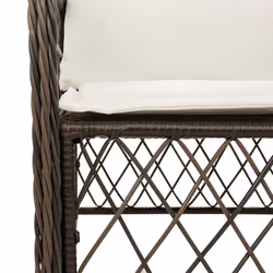 VidaXL 365154 chaise d'extérieur Terrace Siège rembourré Polyuréthane, Acier Crème, Blanc - Vue supplémentaire 8