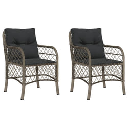 VidaXL 365155 chaise d'extérieur Terrace Siège rembourré Polyuréthane, Acier Gris