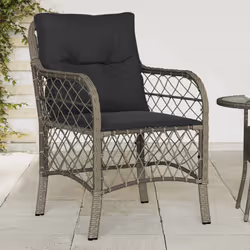 VidaXL 365155 chaise d'extérieur Terrace Siège rembourré Polyuréthane, Acier Gris
