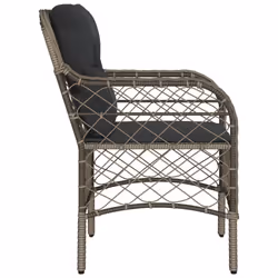 VidaXL 365155 chaise d'extérieur Terrace Siège rembourré Polyuréthane, Acier Gris - Vue supplémentaire 6