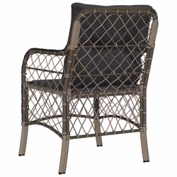 VidaXL 365155 chaise d'extérieur Terrace Siège rembourré Polyuréthane, Acier Gris - Vue supplémentaire 7