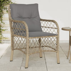 VidaXL 365157 chaise d'extérieur Terrace Siège rembourré Polyuréthane, Acier Gris