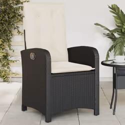 Détendez-vous et profitez de l'extérieur dans cette chaise de jardin inclinable confortable ! Matériau durable : la résine tr ...