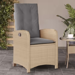 Détendez-vous et profitez de l'extérieur dans cette chaise de jardin inclinable confortable ! Matériau durable : la résine tr ...