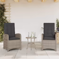 Détendez-vous et profitez de l'extérieur dans ces confortables chaises de jardin inclinables ! Matériau durable : la résine t ...
