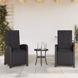 Détendez-vous et profitez de l'extérieur dans ces confortables chaises de jardin inclinables ! Matériau durable : la résine t ...