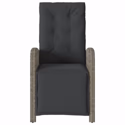 VidaXL 365195 chaise d'extérieur Terrace Siège rembourré Polyuréthane, Acier Gris - Vue supplémentaire 5