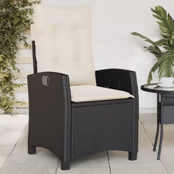 Détendez-vous et profitez de l'extérieur dans cette chaise de jardin inclinable confortable ! Matériau durable : la résine tr ...