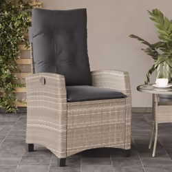 Détendez-vous et profitez de l'extérieur dans cette chaise de jardin inclinable confortable ! Matériau durable : la résine tr ...