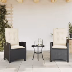 Détendez-vous et profitez de l'extérieur dans ces confortables chaises de jardin inclinables ! Matériau durable : la résine t ...