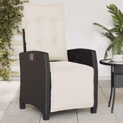 Détendez-vous et profitez de l'extérieur dans cette chaise de jardin inclinable confortable ! Matériau durable : la résine tr ...