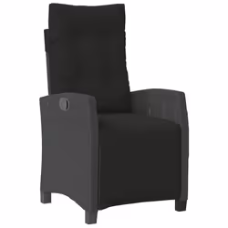 VidaXL 365233, Terrace, Siège rembourré, Polyuréthane, Acier, Noir, 110 kg, 48 cm