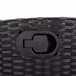 VidaXL 365233 chaise d'extérieur Terrace Siège rembourré Polyuréthane, Acier Noir - Vue supplémentaire 8