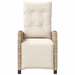 VidaXL 365236 chaise d'extérieur Terrace Siège rembourré Polyuréthane, Acier Crème, Blanc - Vue supplémentaire 5