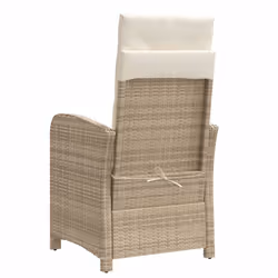 VidaXL 365236 chaise d'extérieur Terrace Siège rembourré Polyuréthane, Acier Crème, Blanc - Vue supplémentaire 7