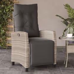 Détendez-vous et profitez de l'extérieur dans cette chaise de jardin inclinable confortable ! Matériau durable : la résine tr ...