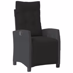VidaXL 365241 chaise d'extérieur Terrace Siège rembourré Polyuréthane, Acier Noir - Vue supplémentaire 4