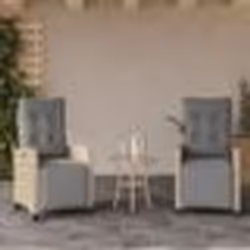 vidaXL Chaises inclinables de jardin lot de 2 avec repose-pied rotin