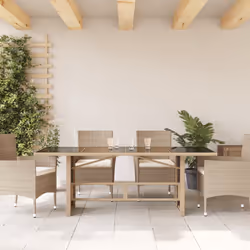 VidaXL 365307 table de jardin Beige