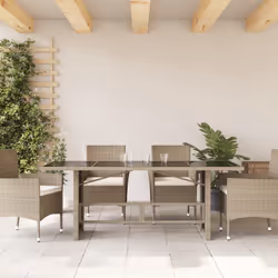 VidaXL 365308 table de jardin Gris