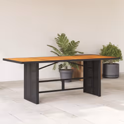VidaXL 365309 table de jardin Noir