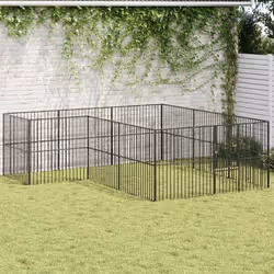 Description générale Gardez vos amis à quatre pattes dans un espace clos sûr et confortable avec ce parc pour chien. Cette ni ...
