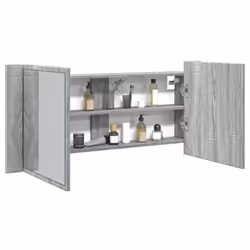 Ajoutez une touche d'aspect esthétique avec cette armoire à miroir à LED, qui convient parfaitement à votre salle de bain ! M ...