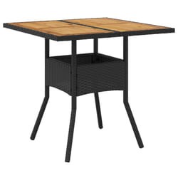 VidaXL 365519 table de jardin Noir