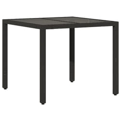 VidaXL 365525 table de jardin Noir