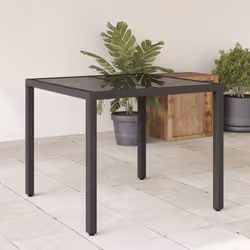 VidaXL 365525 table de jardin Noir