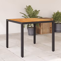VidaXL 365529 table de jardin Noir