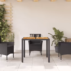 VidaXL 365529 table de jardin Noir