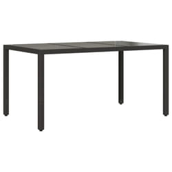 VidaXL 365531 table de jardin Noir