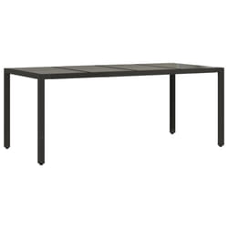 VidaXL 365537 table de jardin Noir