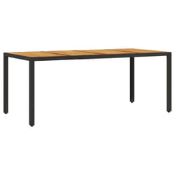 VidaXL 365541 table de jardin Noir