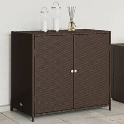 Vidaxl - Armoire de rangement de jardin marron 83x45x76cm résine tressée