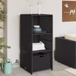 Cette armoire de rangement de jardin est parfaite pour garder vos coussins de meubles d'extérieur, fournitures de jardinage,  ...